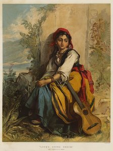 Kjærlighetens unge drøm (chromolitho)